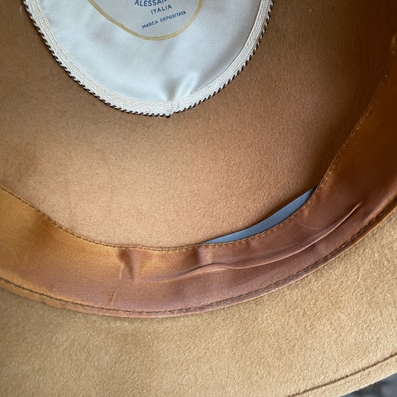 used Borsalino Hat in Tan. - Picture 5 of 6